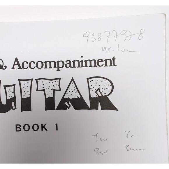 Solo & Accompaniment Guitar Books 1 & 2 by J. Png Vintage 1988 Learn To Play - Picture 5 of 12